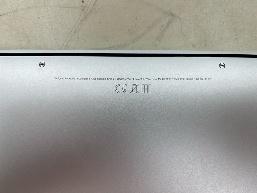 Ноутбук Apple MacBook Air (Retina 13 дюймов  M1,A2337) 2020