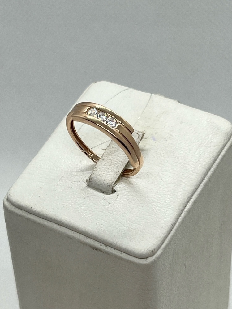 КОЛЬЦО С КАМНЯМИ (Au 585)