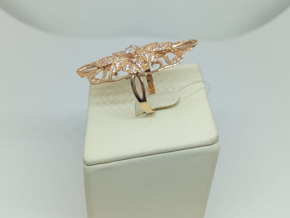 КОЛЬЦО С КАМНЯМИ (Au 585)