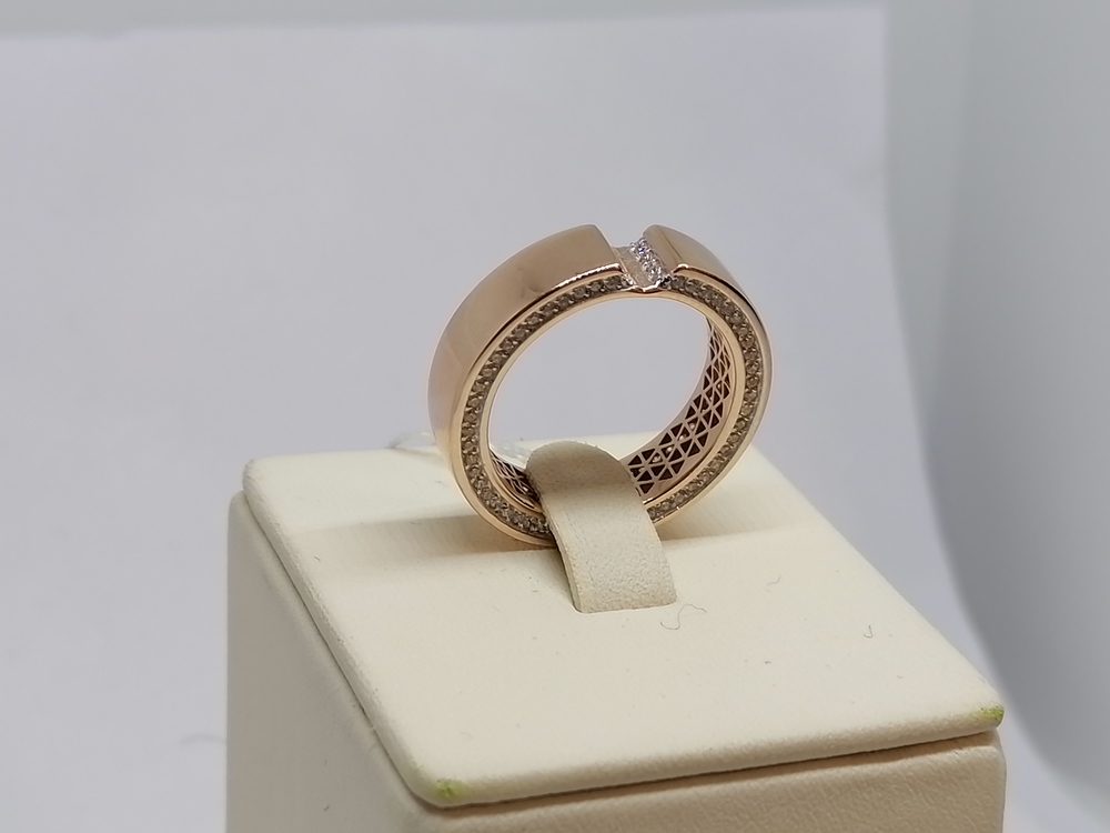 КОЛЬЦО С КАМНЯМИ (Au 585)