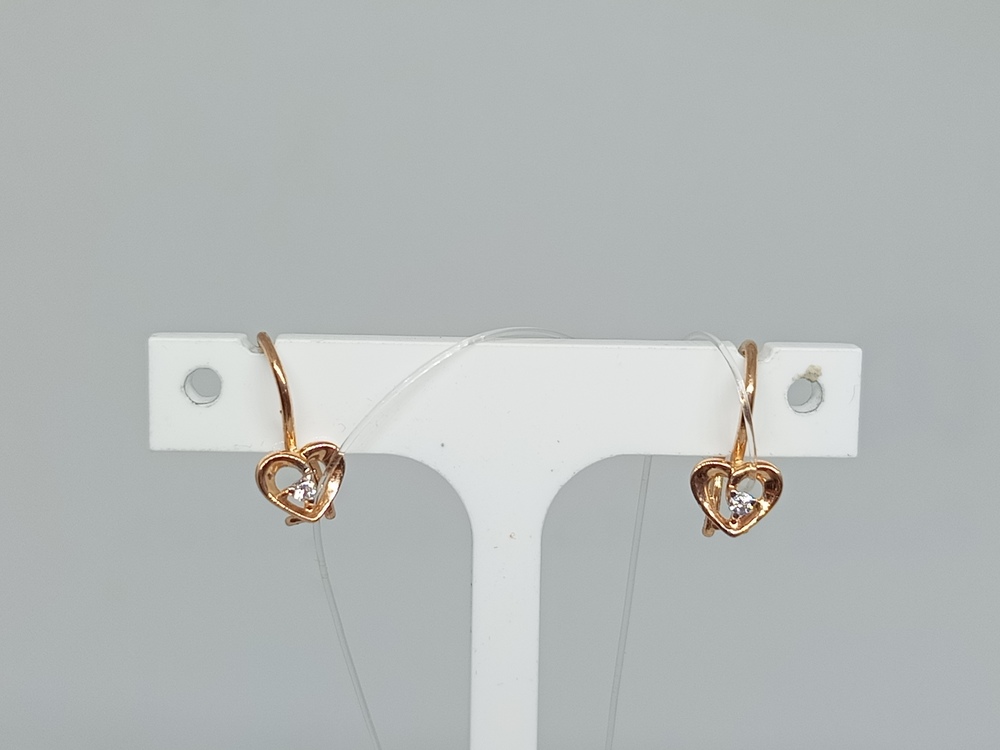 51-120-00748-1 СЕРЬГИ С ПЕТЕЛЬКОЙ (Au 585)