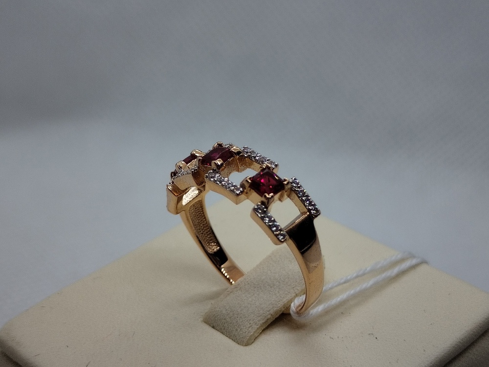 КОЛКМИ585 КОЛЬЦО С КАМНЯМИ (Au 585)