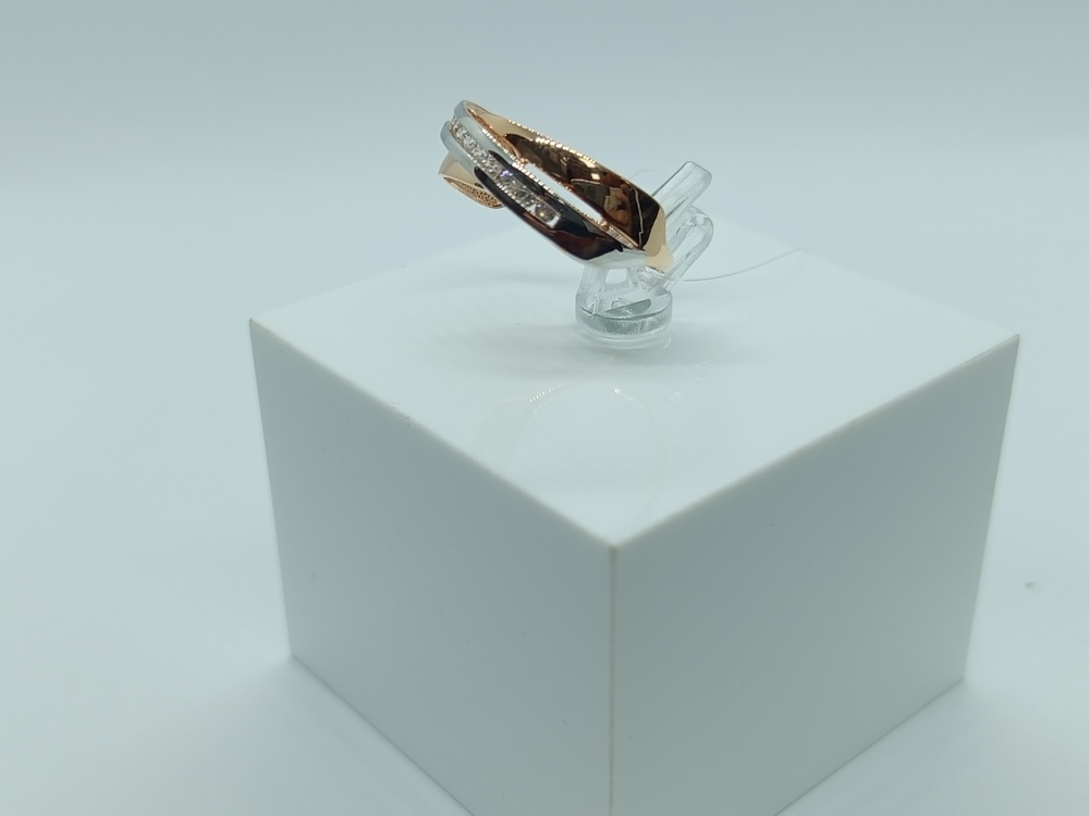 КОЛЬЦО С КАМНЯМИ (Au 585)