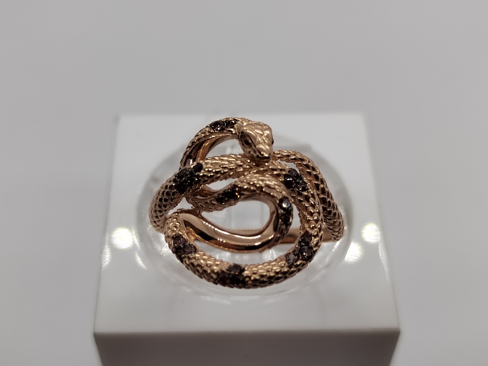 КОЛЬЦО С КАМНЯМИ (Au 585)