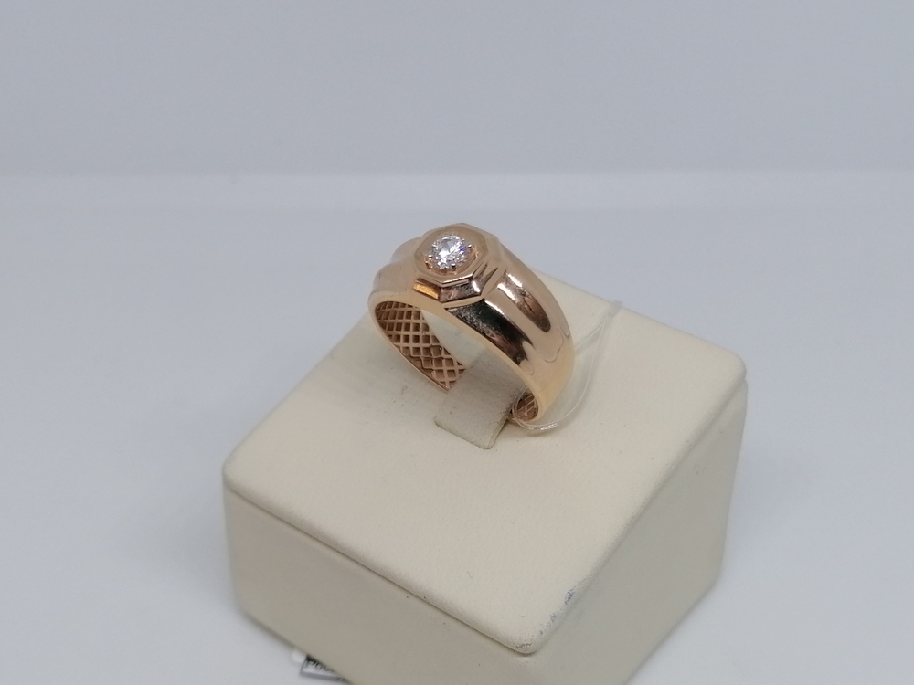 КОЛЬЦО ПЕЧАТКА с камнем (Au 585)