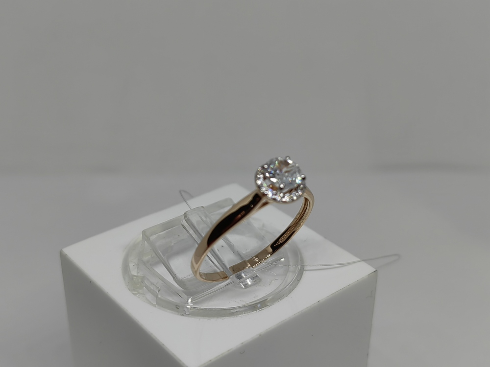 КОЛЬЦО С КАМНЯМИ (Au 585)