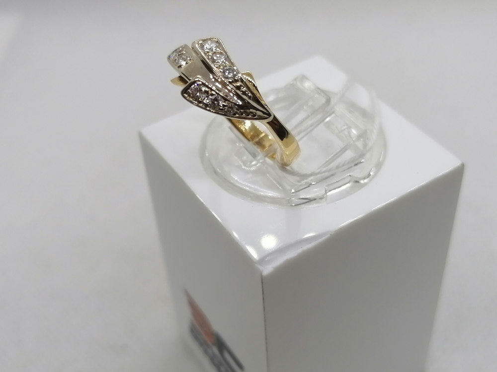 КОЛЬЦО БРИЛЛИАНТ Au 750