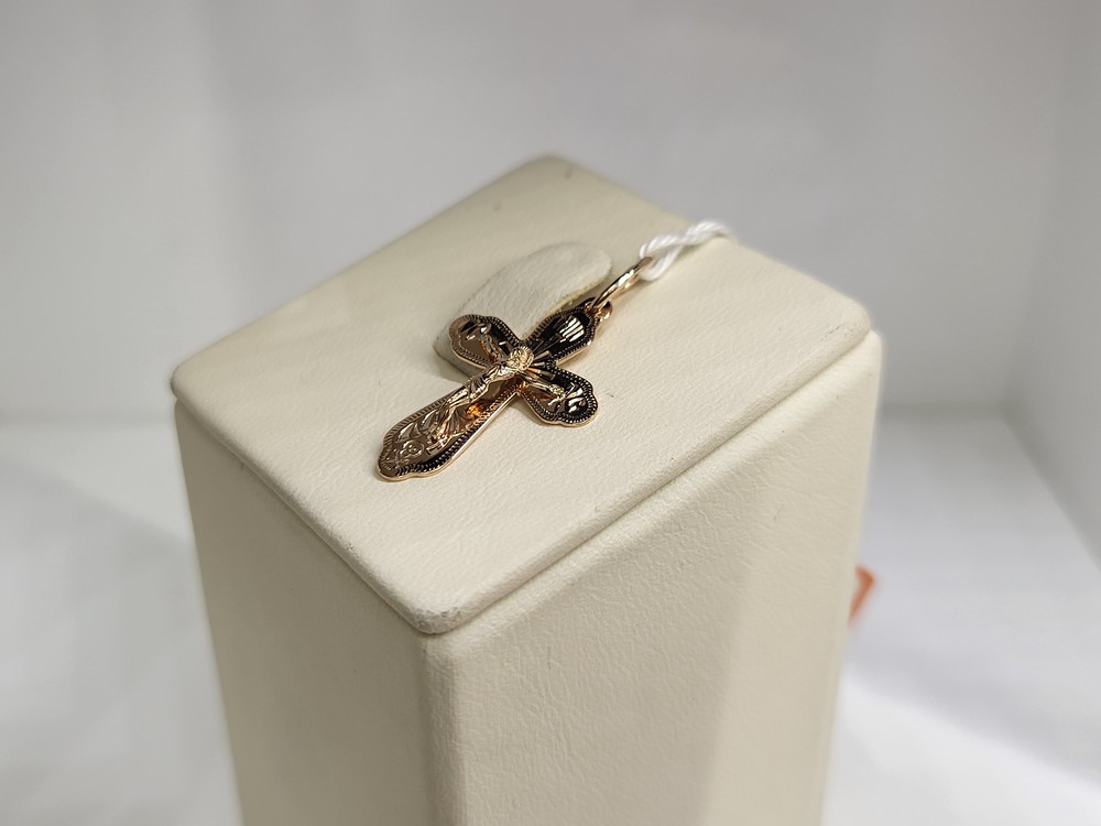 ПОДКБК585 ПОДВЕСКА КРЕСТ БЕЗ КАМНЯ (Au 585)