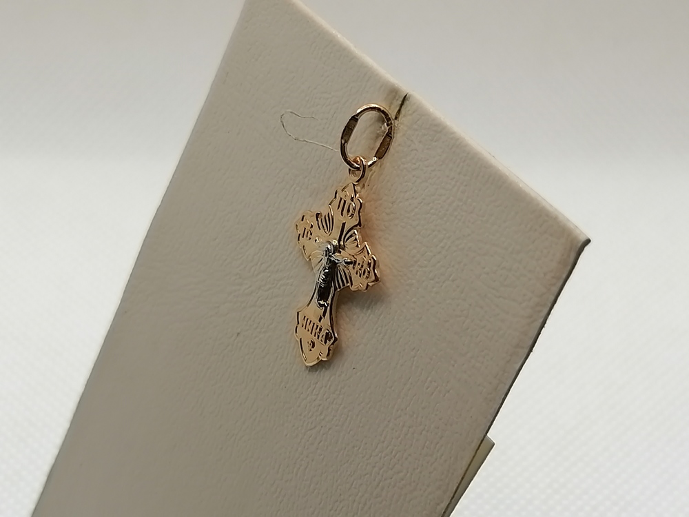 ПОДВЕСКА КРЕСТ без камня (Au 585)