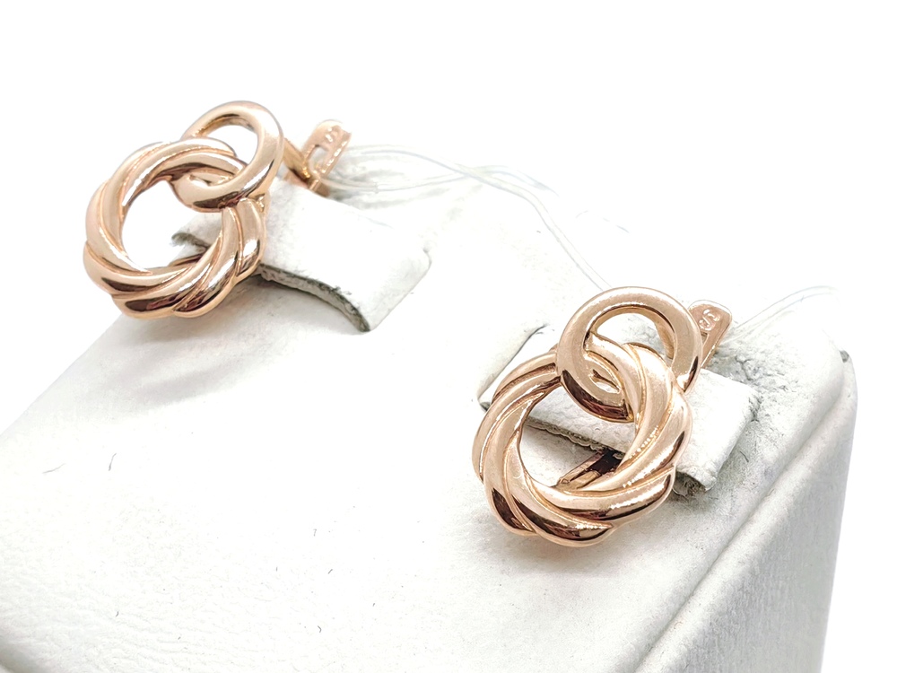 СЕРЬГИ БЕЗ КАМНЯ (Au 585)