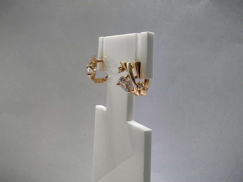 СКМИ585 СЕРЬГИ С КАМНЯМИ (Au 585)