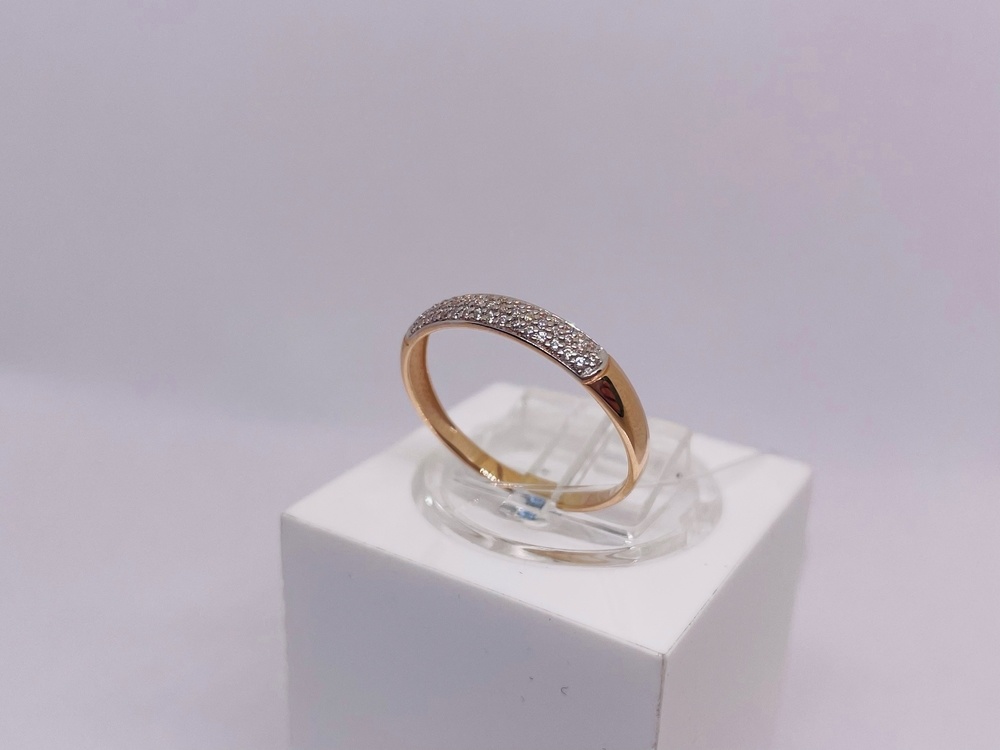 КОЛЬЦО С КАМНЯМИ (Au 585)