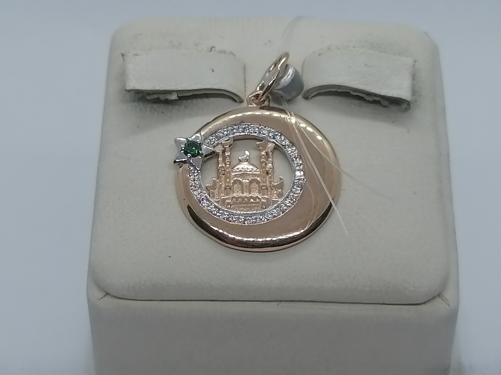 ПОДВЕСКА МЕЧЕТЬ с камнем (Au 585)