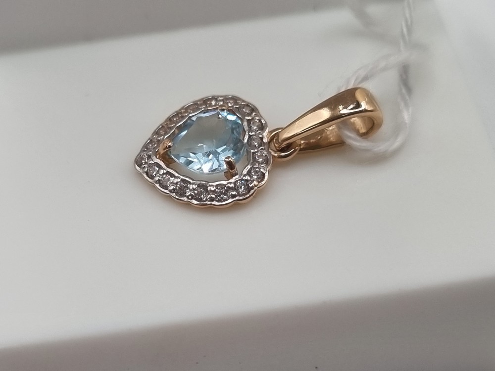 ПОДКМИ585 ПОДВЕСКА С КАМНЯМИ (Au 585)