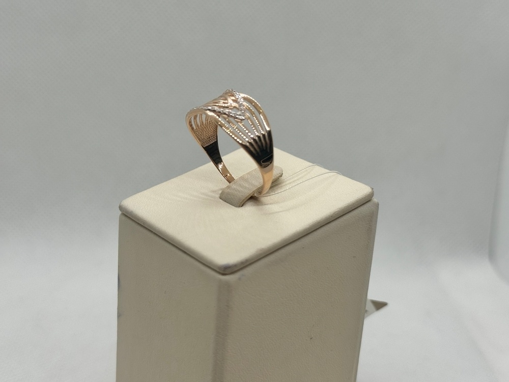 КОЛЬЦО С КАМНЯМИ (Au 585)