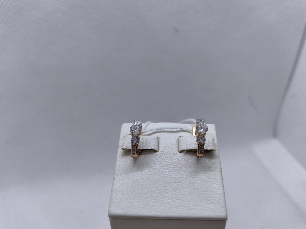 СКМИ585 СЕРЬГИ С КАМНЯМИ (Au 585)