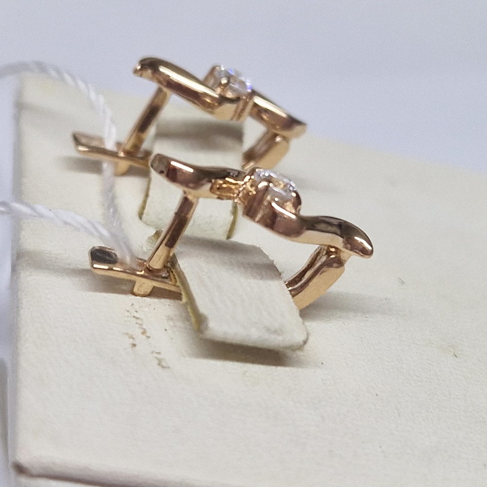 СЕРЬГИ С КАМНЕМ (Au 585)