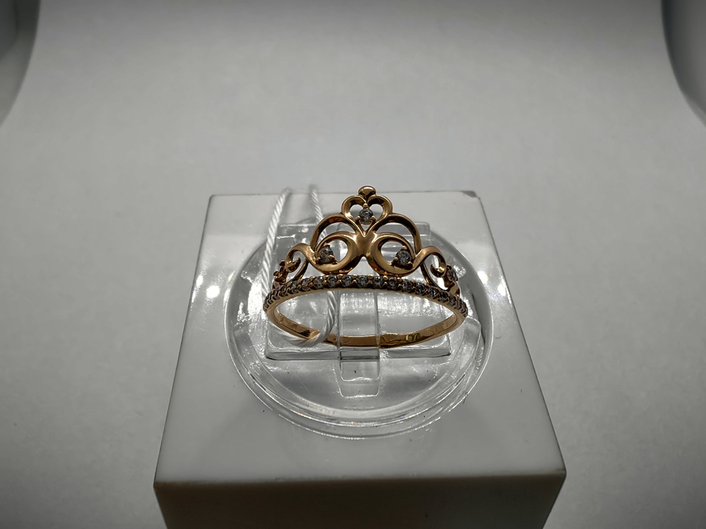 КОЛКМИ585 КОЛЬЦО С КАМНЯМИ (Au 585)