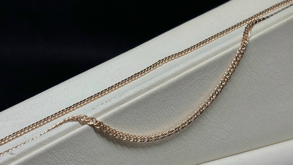 ЦЕПЬ ПУСТОТЕЛАЯ Ромб двойной (Au 585)