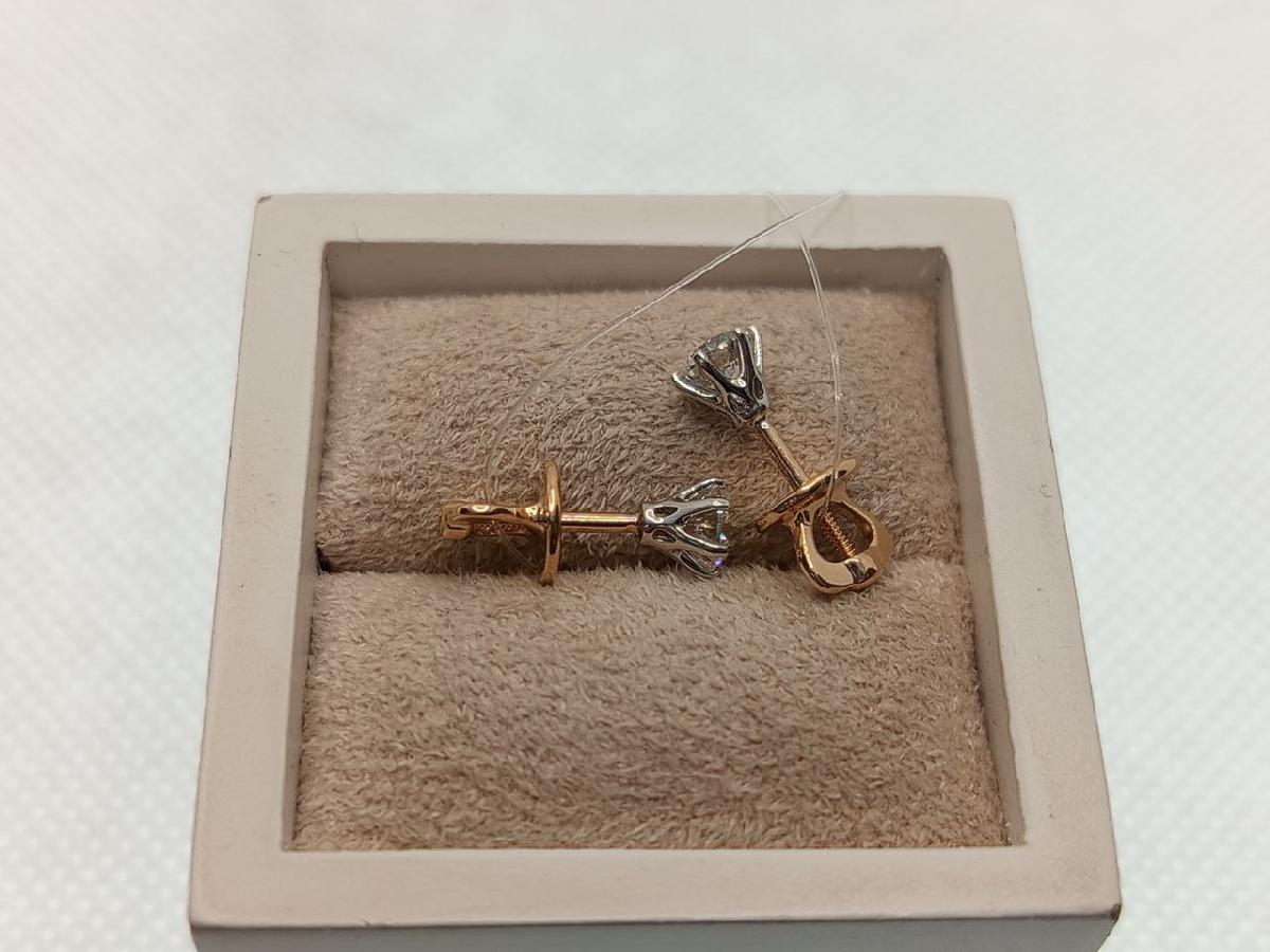 СЕРЬГИ ПУСЕТЫ Бриллиант (Au 585)