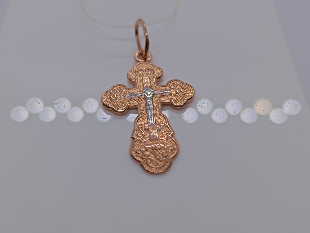 ПОДВЕСКА КРЕСТ без камня (Au 585)