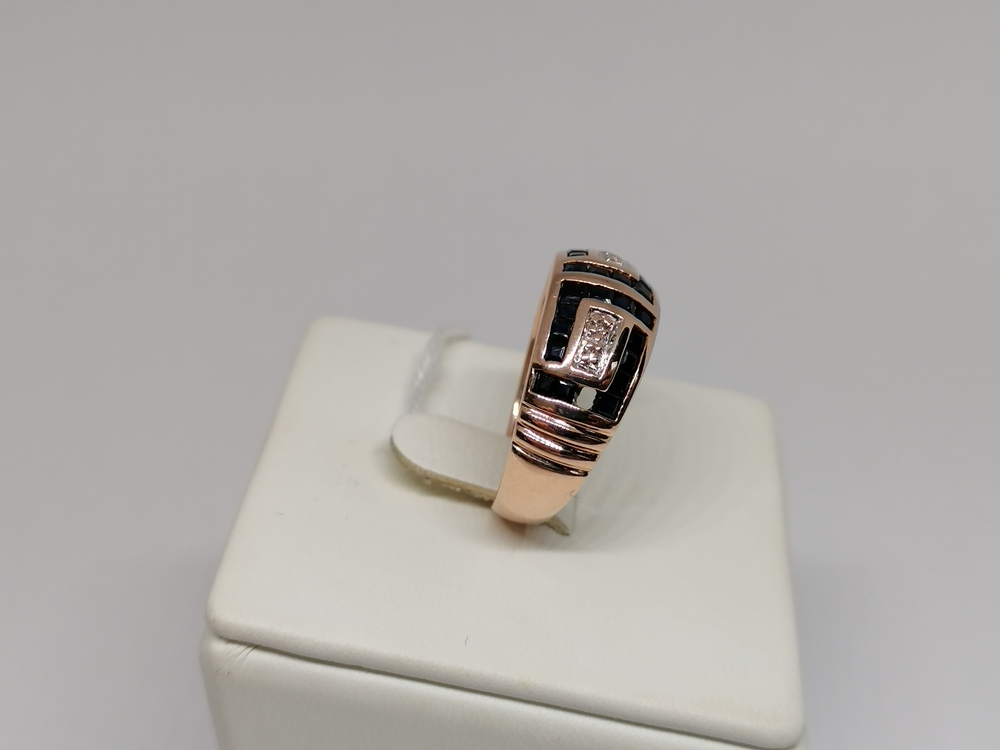 КОЛКМИ585 КОЛЬЦО С КАМНЯМИ (Au 585)