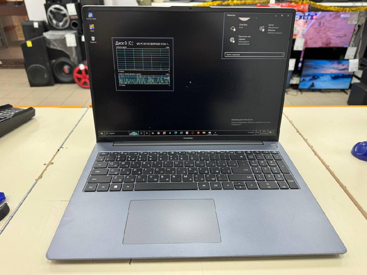 Ноутбук Huawei d14; Core I5-12450H, Intel UHD Graphics, 8 Гб, 500 Гб, Нет