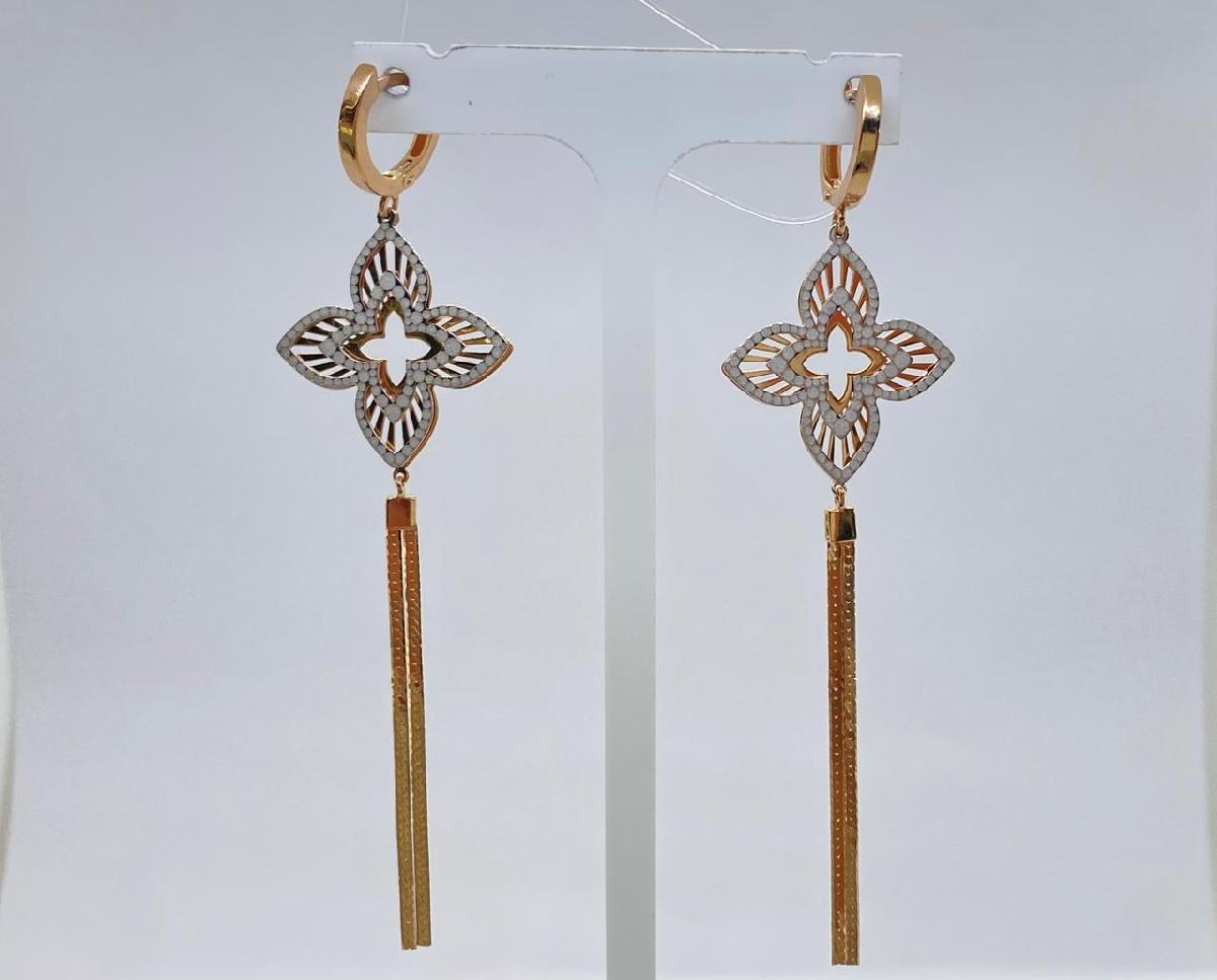 СЕРЬГИ БЕЗ КАМНЯ (Au 585)