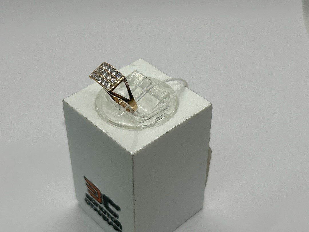 КОЛЬЦО С КАМНЯМИ (Au 585)