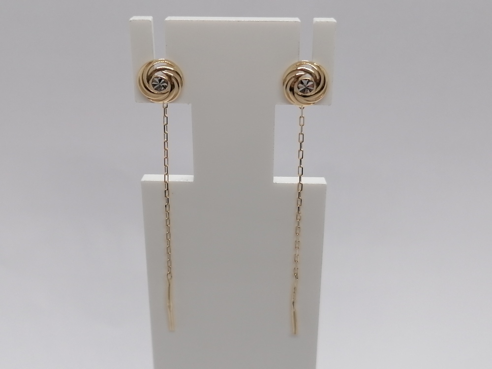 СЕРЬГИ ПРОДЕВКИ без камня (Au 585)