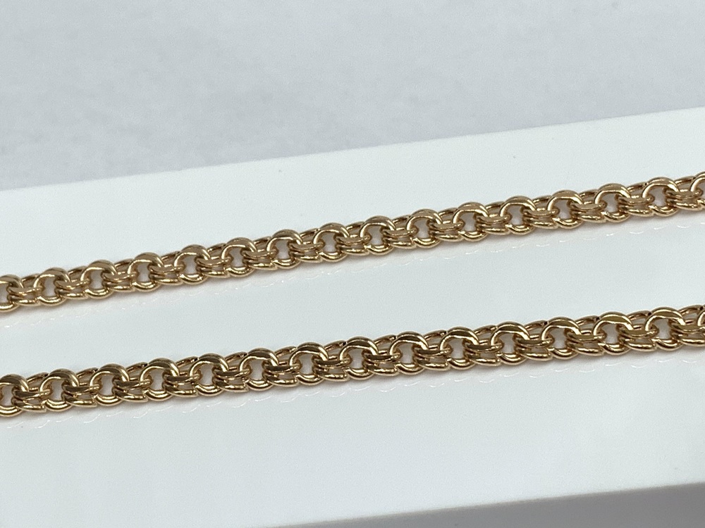 8080200П-40 ЦЕПЬ ПУСТОТЕЛАЯ Бисмарк (Au 585)