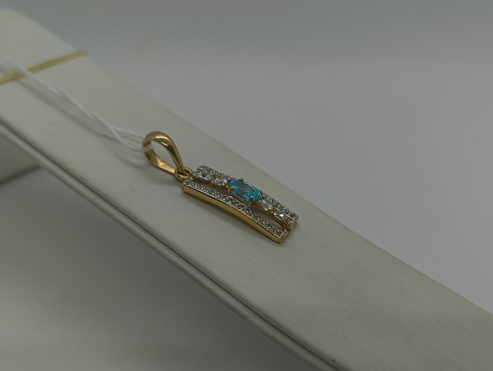 ПОДКМИ500 ПОДВЕСКА С КАМНЯМИ (Au 500)