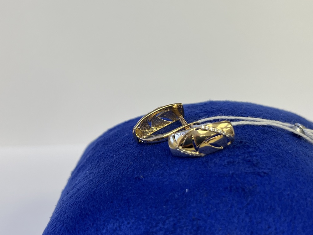 СКМИ585 СЕРЬГИ С КАМНЯМИ (Au 585)