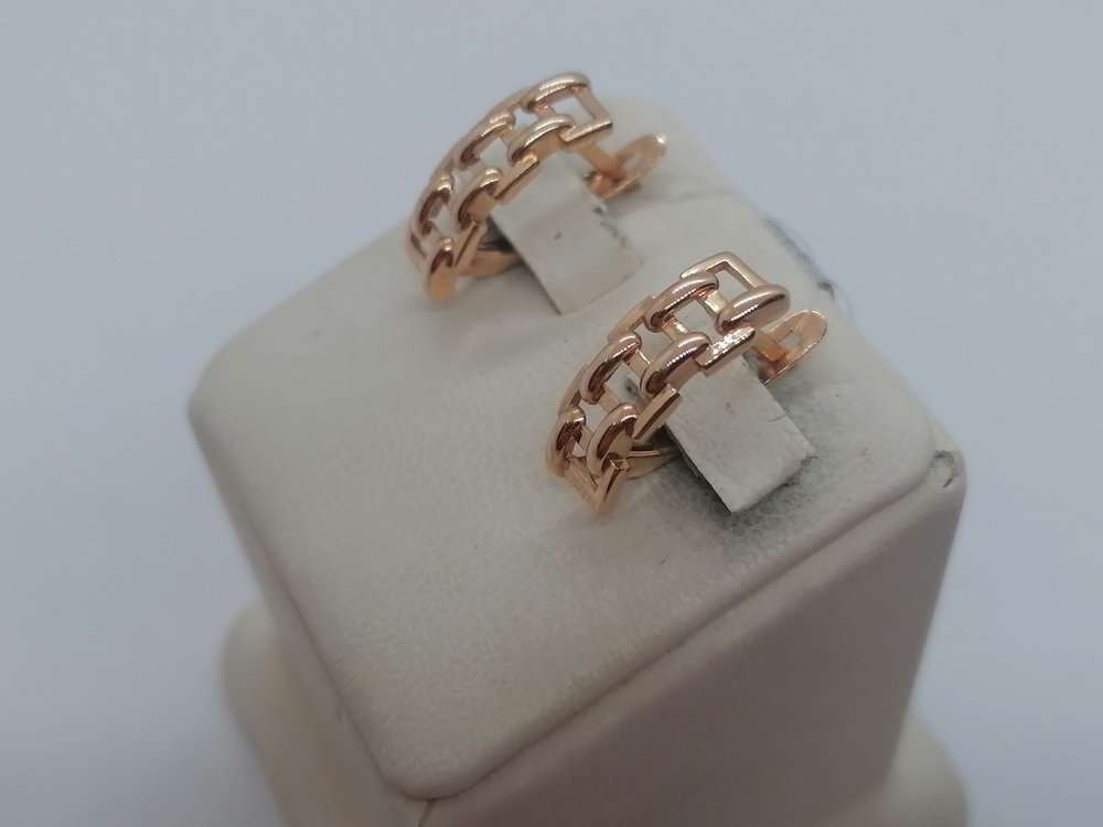 СЕРЬГИ БЕЗ КАМНЯ (Au 585)