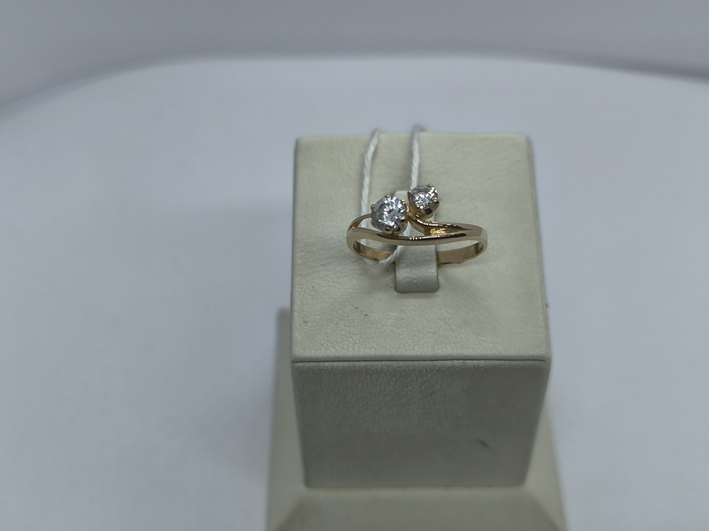 КОЛЬЦО С КАМНЯМИ (Au 585)