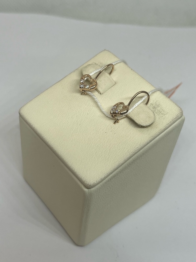 СКМИ585 СЕРЬГИ С КАМНЯМИ (Au 585)