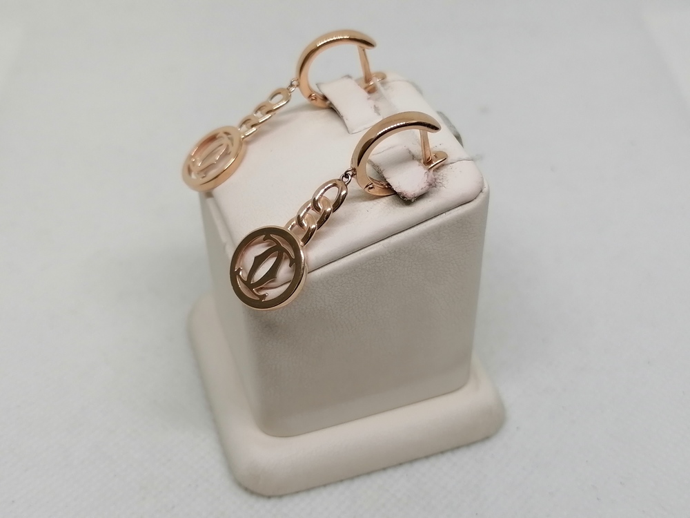 СЕРЬГИ БЕЗ КАМНЯ (Au 585)