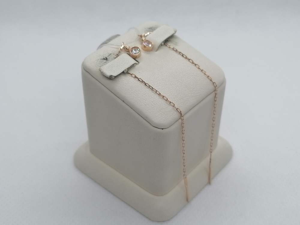 СЕРЬГИ ПРОДЕВКИ с камнем (Au 585)