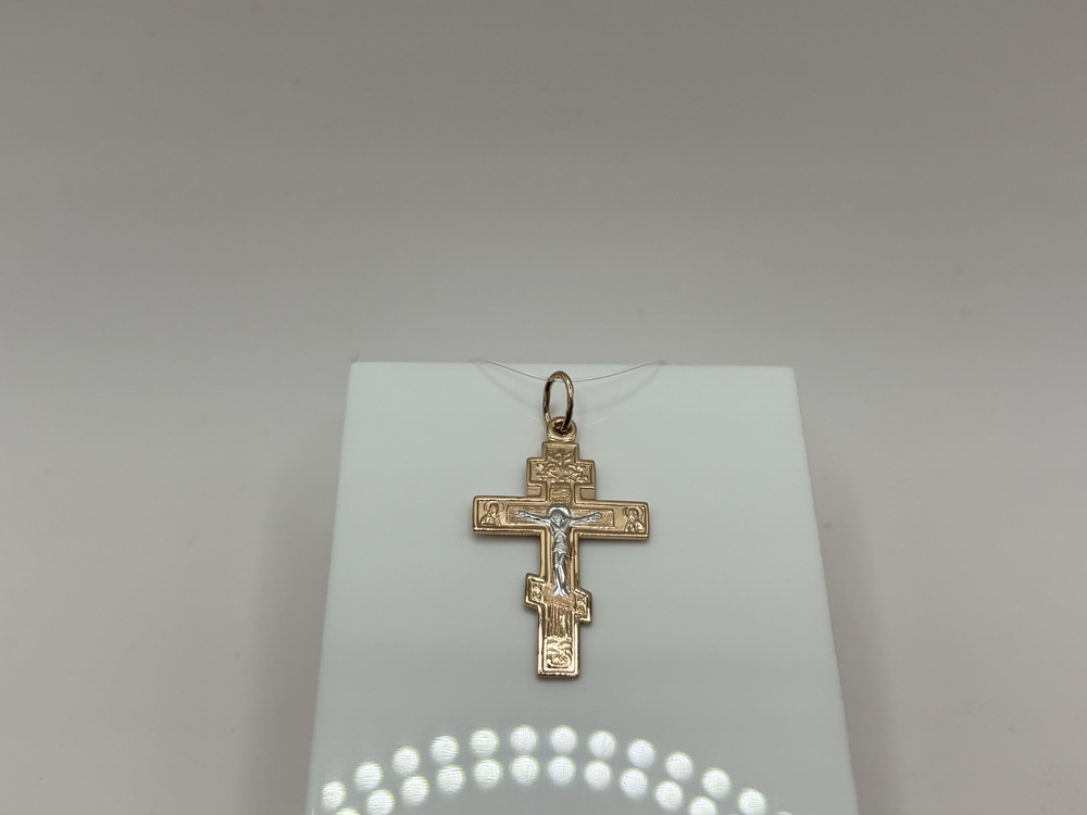 ПОДВЕСКА КРЕСТ без камня (Au 585)