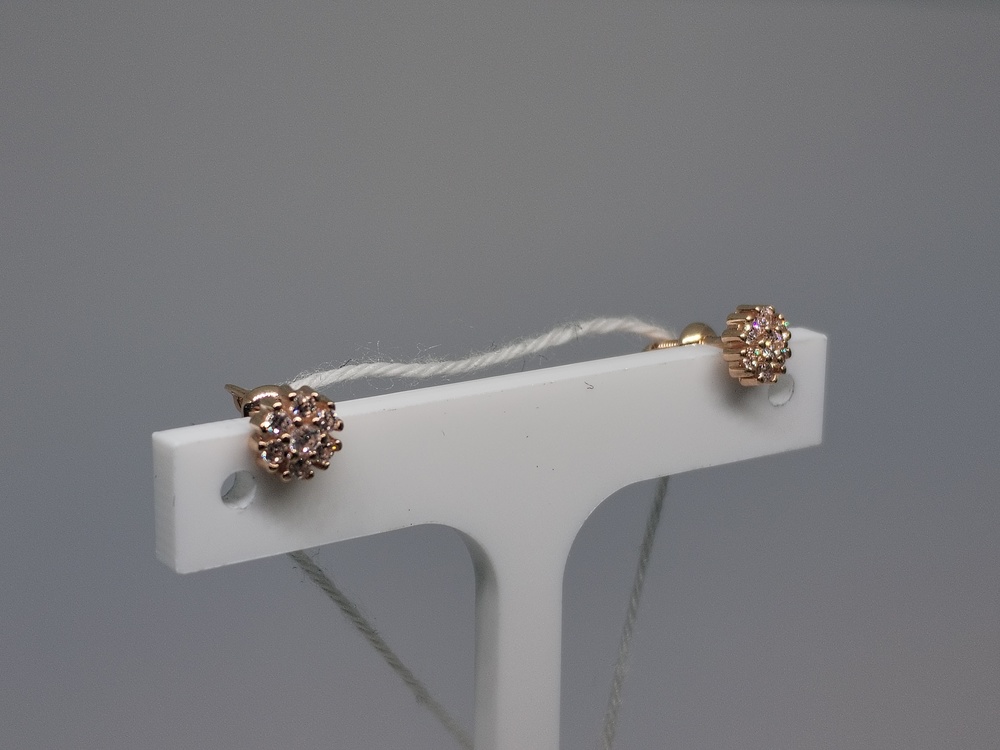 СПУС585 СЕРЬГИ ПУСЕТЫ (Au 585)