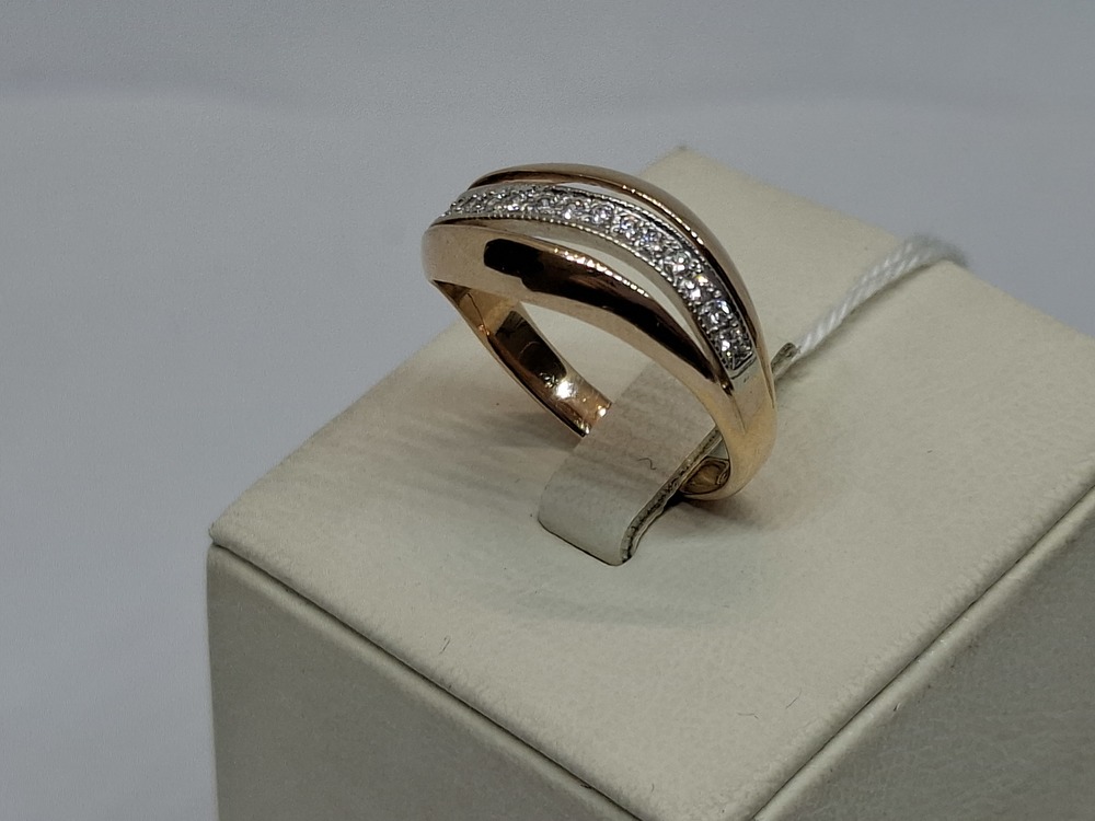 КОЛКМИ585 КОЛЬЦО С КАМНЯМИ (Au 585)
