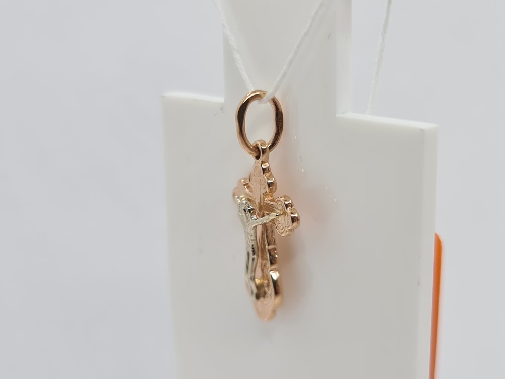 ПОДКБК585 ПОДВЕСКА КРЕСТ БЕЗ КАМНЯ (Au 585)