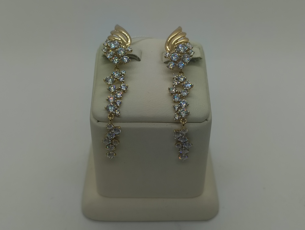 СЕРЬГИ С КАМНЯМИ (Au 585)