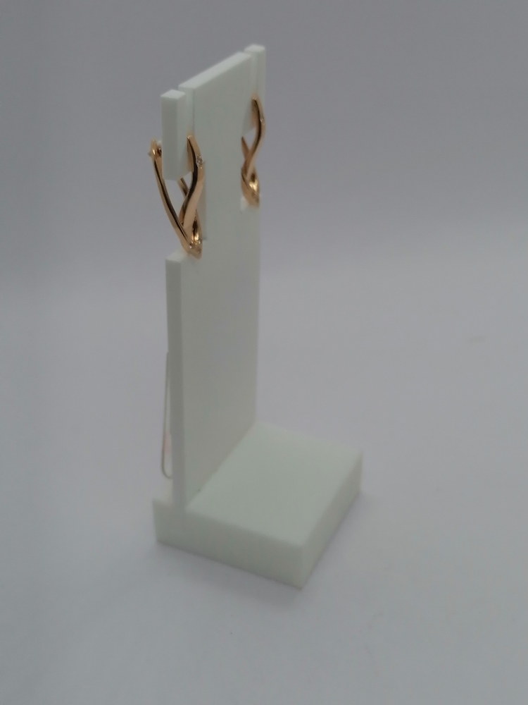 СКМИ585 СЕРЬГИ С КАМНЯМИ (Au 585)