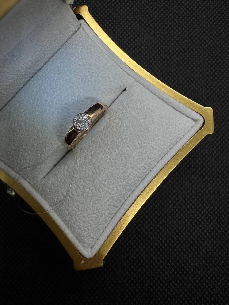 КОЛЬЦО С КАМНЯМИ (Au 585)