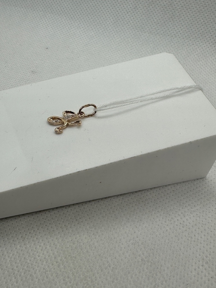 ПОД585 ПОДВЕСКА БУКВА К (Au 585)