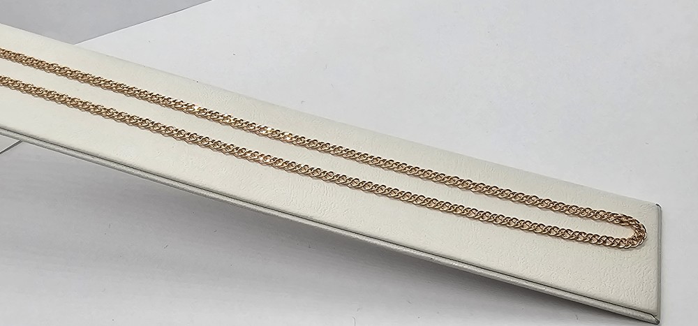 НЦ 12-076ПГ ЦЕПЬ ПУСТОТЕЛАЯ Ромб двойной (Au 585)