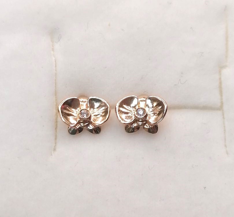 СПУС585 СЕРЬГИ ПУСЕТЫ (Au 585)