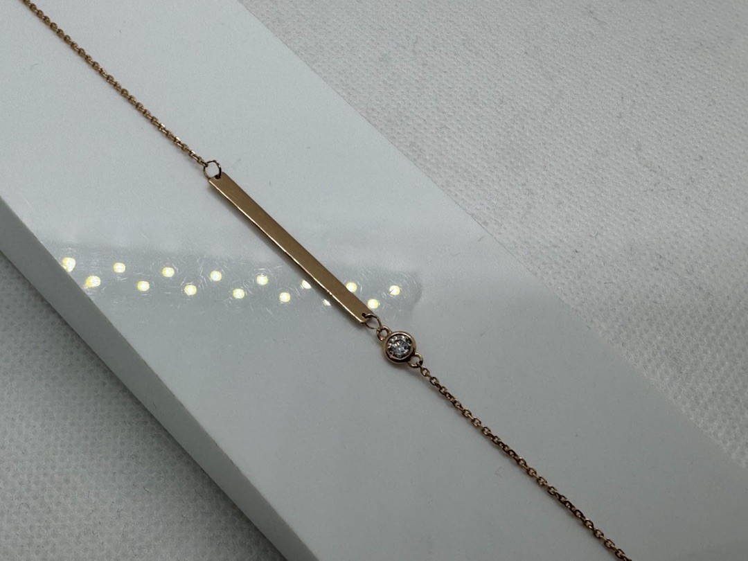 БРАСЛЕТ С КАМНЕМ (Au 585)