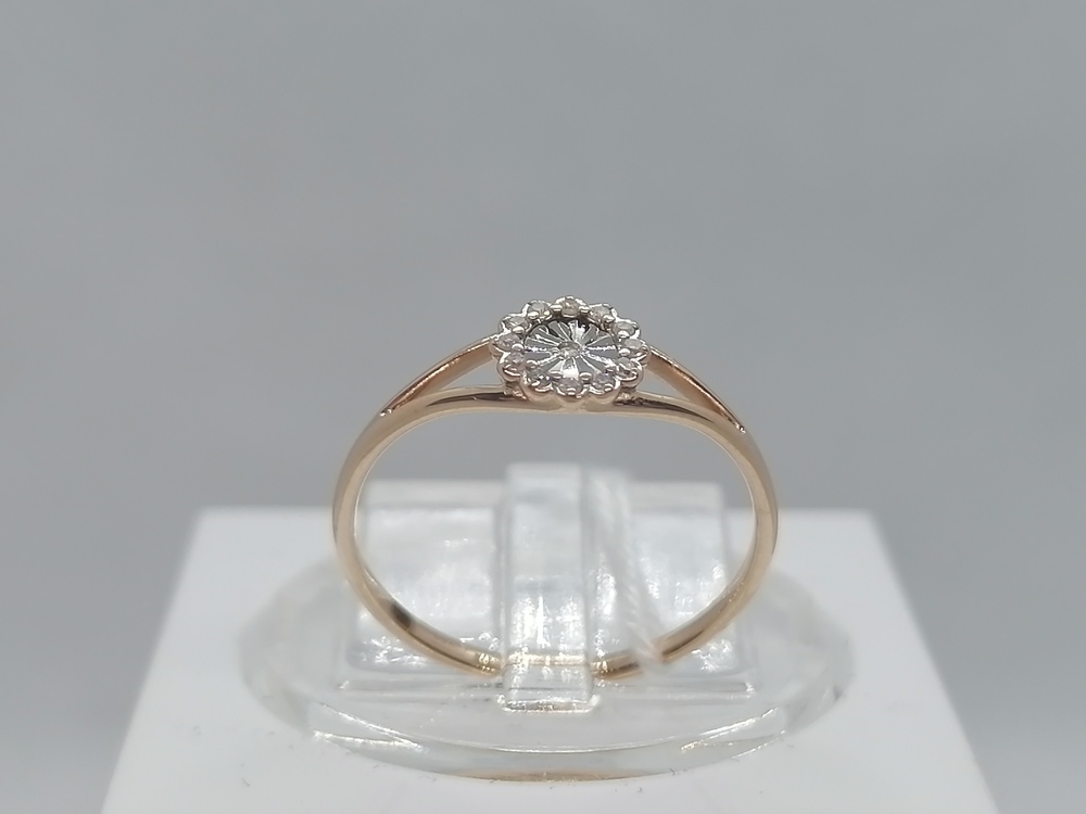 КОЛЬЦО С КАМНЯМИ (Au 585)